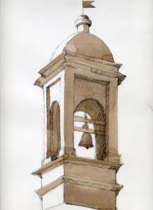 The Bell Tower - watercolor