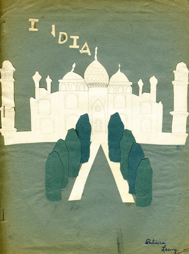 Cover of Social Studies project of India in 1953